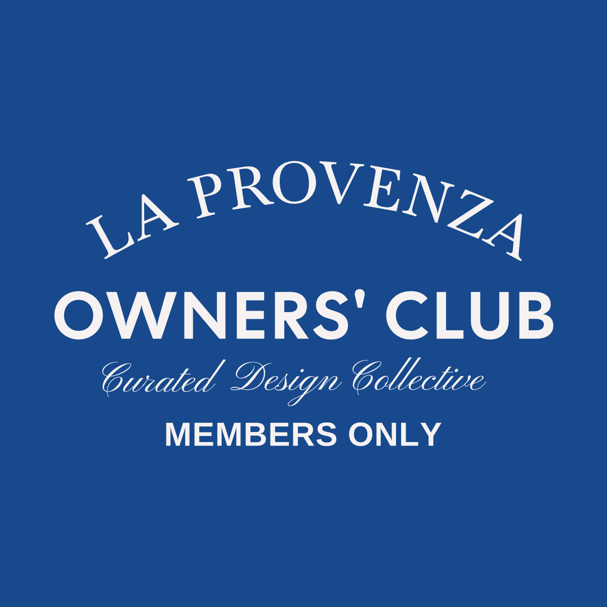 T - SHIRT LA PROVENZA OWNERS’ CLUB CLASSIC BLUE - LA PROVENZA