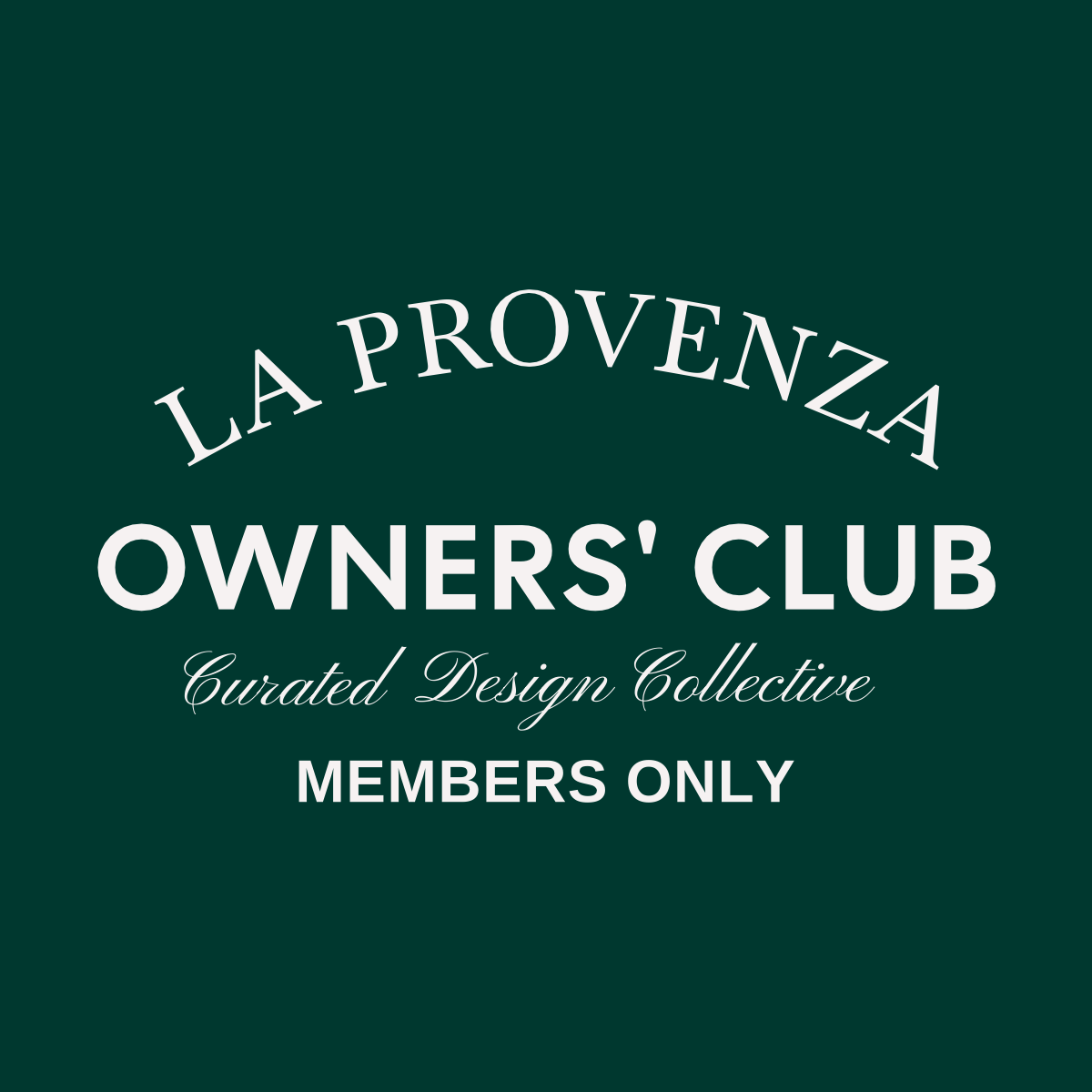 T - SHIRT LA PROVENZA OWNERS’ CLUB CLASSIC GREEN - LA PROVENZA