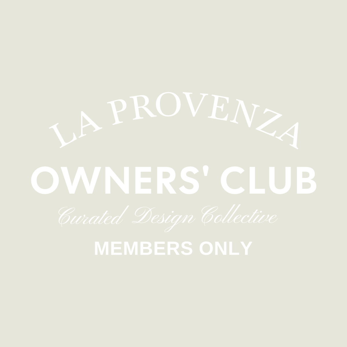 T - SHIRT LA PROVENZA OWNERS’ CLUB CLASSIC IVORI - LA PROVENZA