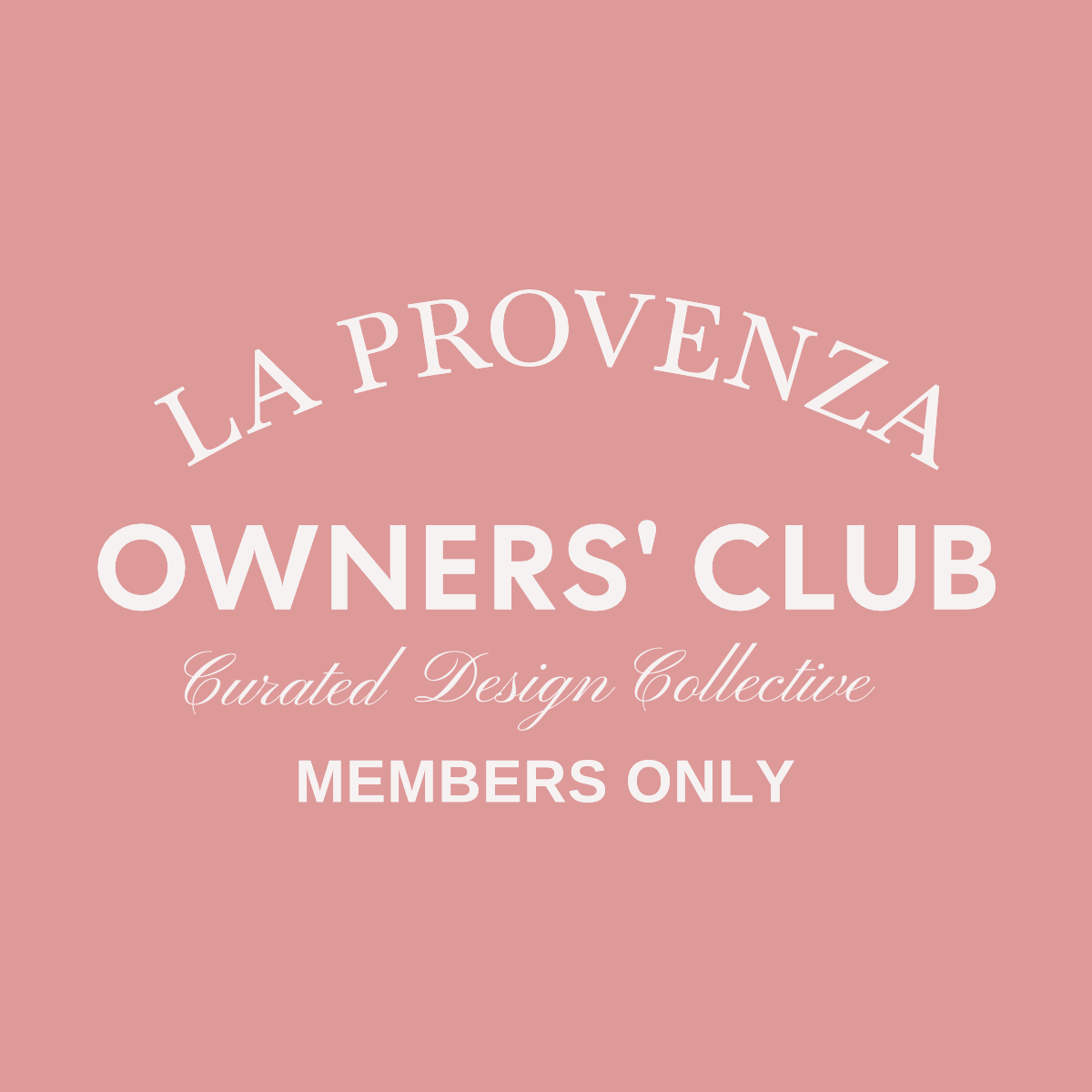 T - SHIRT LA PROVENZA OWNERS’ CLUB CLASSIC ROSE - LA PROVENZA